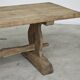 Large monastery table in elm, 19th century, solid top.