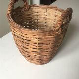 Cache pot vintage en osier