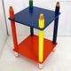 Side table / bedside table Colourful crayons 1980s