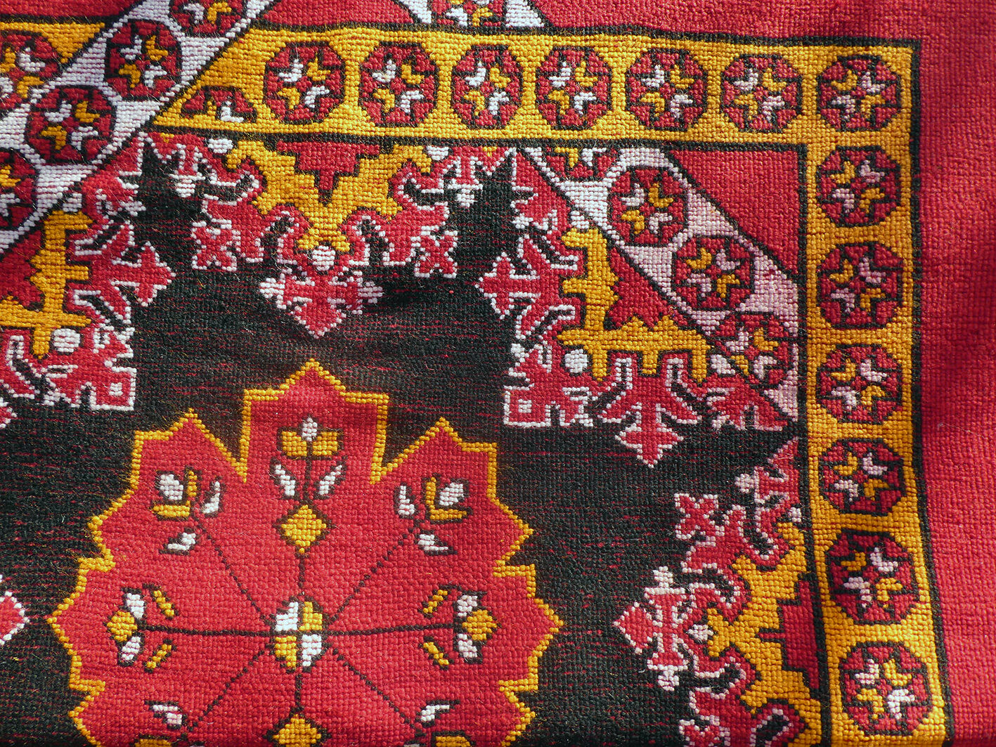 Vintage Moroccan Berber carpet Boujaad by Khenifra XXL 352x174 cm