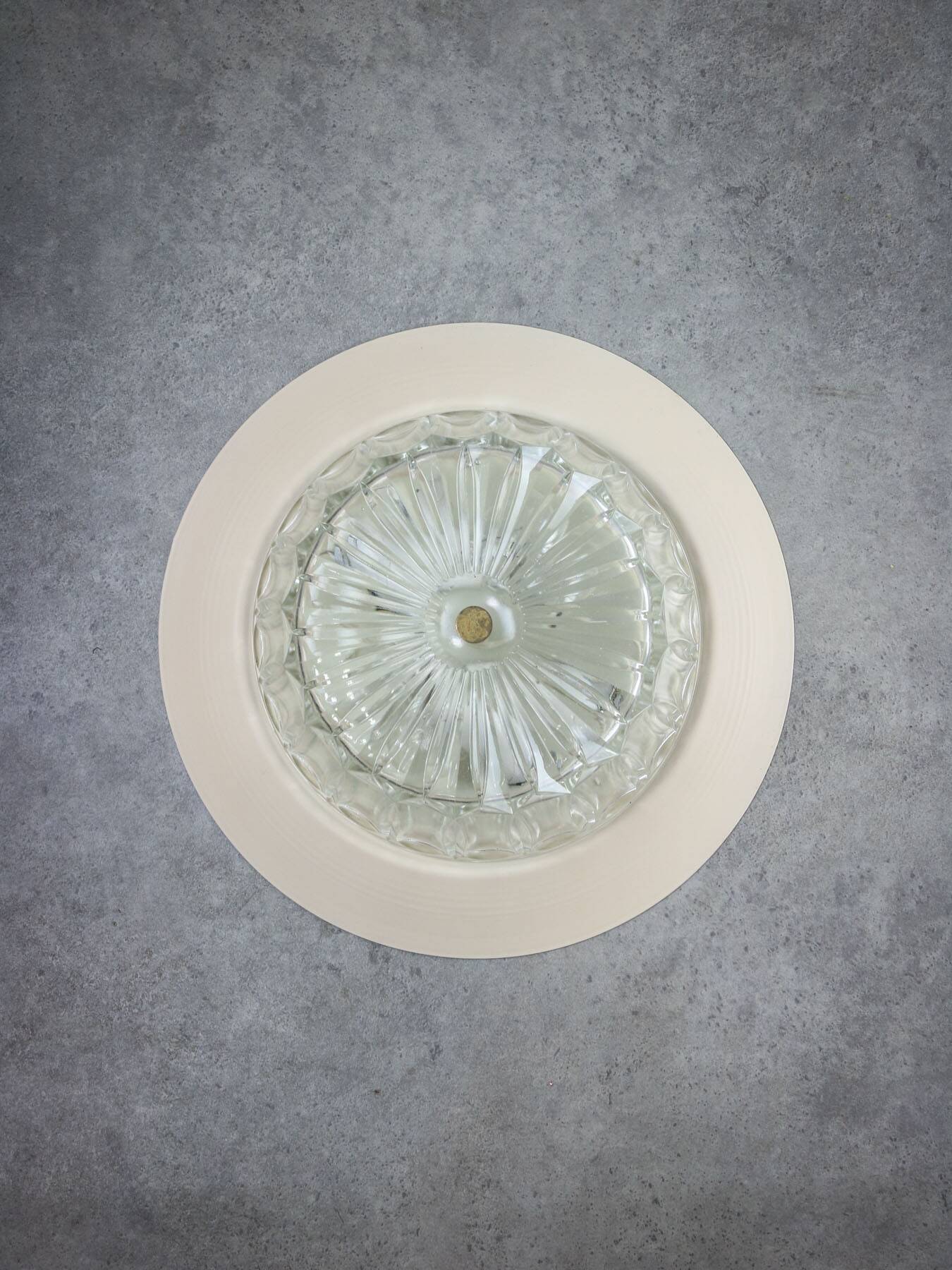 Mid-century Crystal Wall or Ceiling Lamp