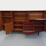 Vintage Scandinavian high sideboard in teak from the 50s and 60s