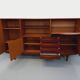 Vintage Scandinavian high sideboard in teak from the 50s and 60s