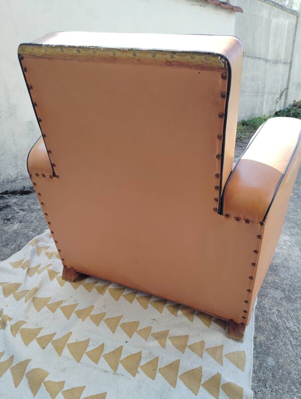 Fauteuil Club en skaï