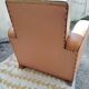 Club chair in imitation leather