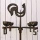 Wrought iron lamp, weather vane, Marolles workshop, Jean Touret