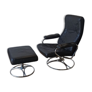 fauteuil en cuir design - scandinave