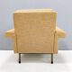 High-Quality Vintage Goldenrod Fabric Armchair, Italy
