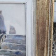 Legrand Aquarelle Marine Béziers 1955