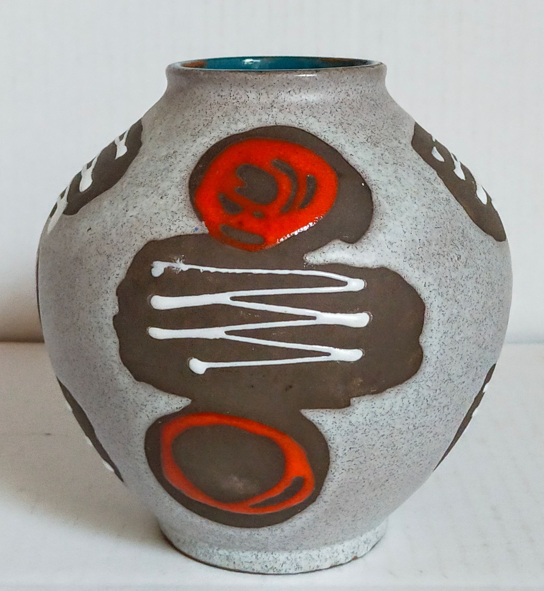 Ceramic ball vase west germany 50s