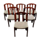 Set of 6 chairs in solid teak Roche Bobois 1960/1970