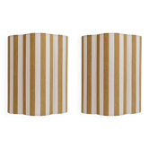 Paire Appliques murales tissu