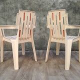 Pair of garden chairs by Pierre Paulin for Henry Massonnet, 1960s