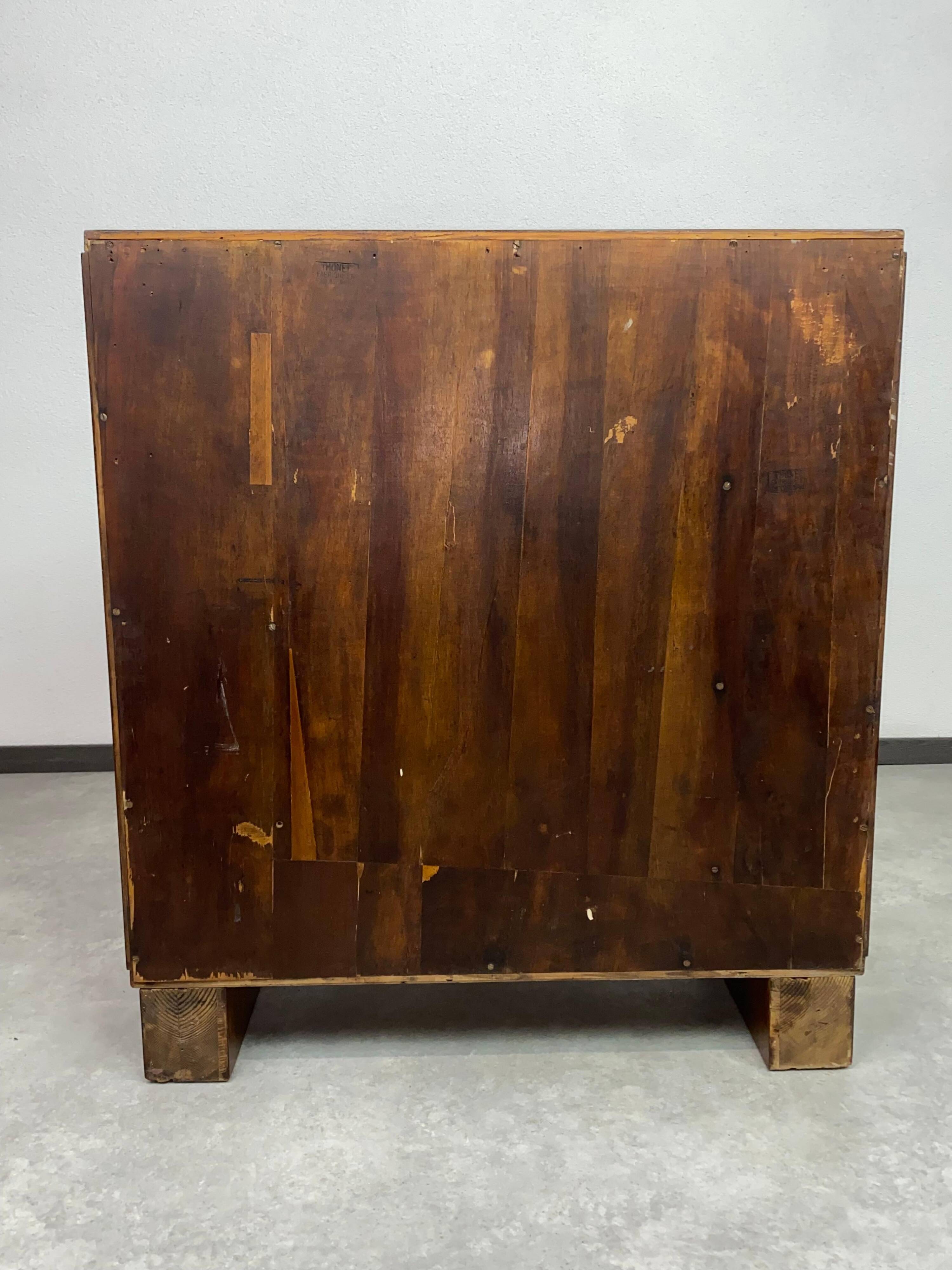 Art Deco walnut bar cabinet very rare by Thonet