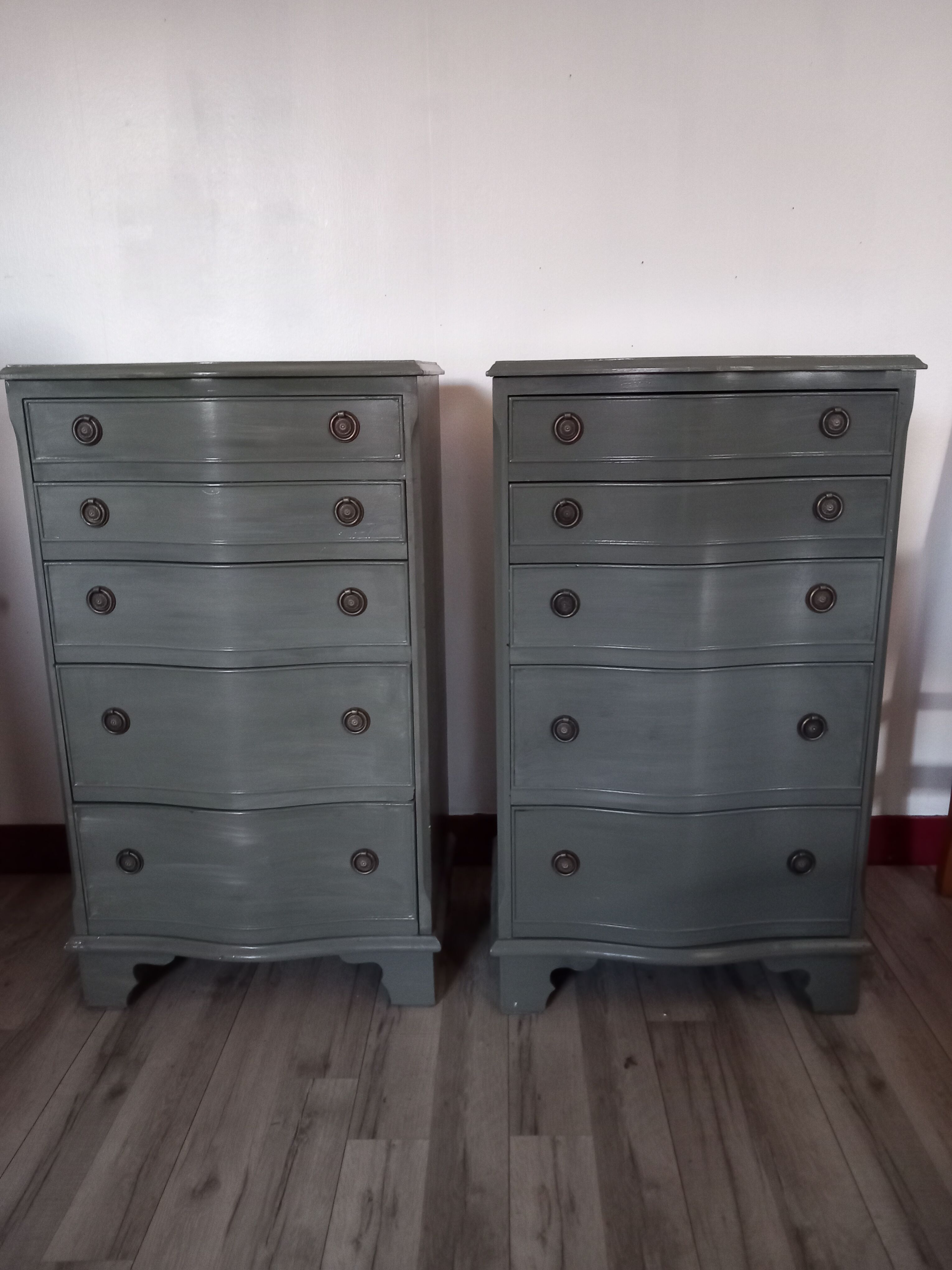 Pair of chests transition style LXV-XVI