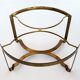 Italian mid-century brass and travertine marble coffee table, 1970
