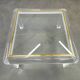 Italian Acrylic, Brass and Glass Coffee Table, 1980s