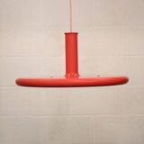 Pink Fog & Morup Optima vintage pendant lamp: Hans Due design, Denmark 1970