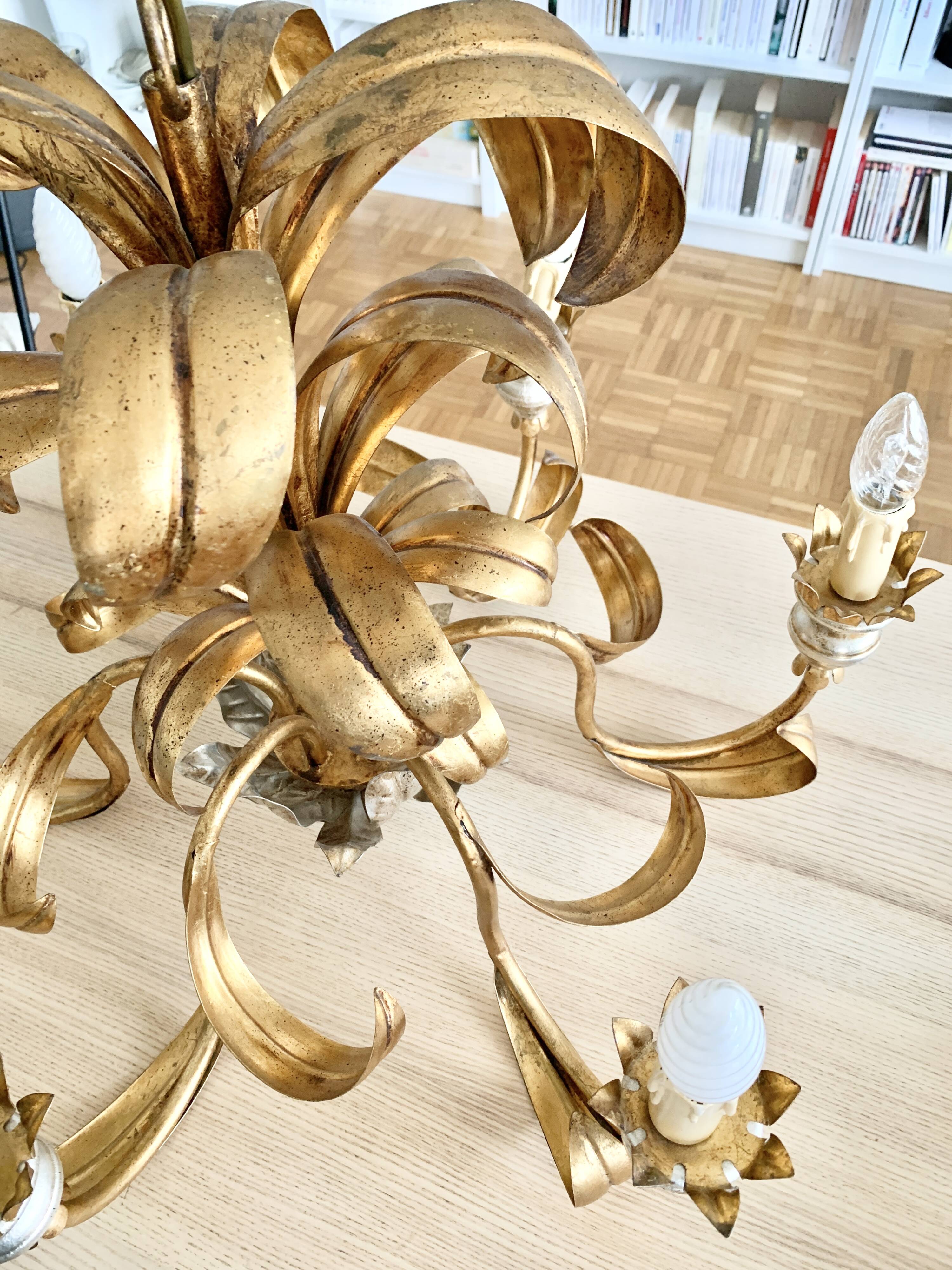 1960s Hollywood Regency chandelier