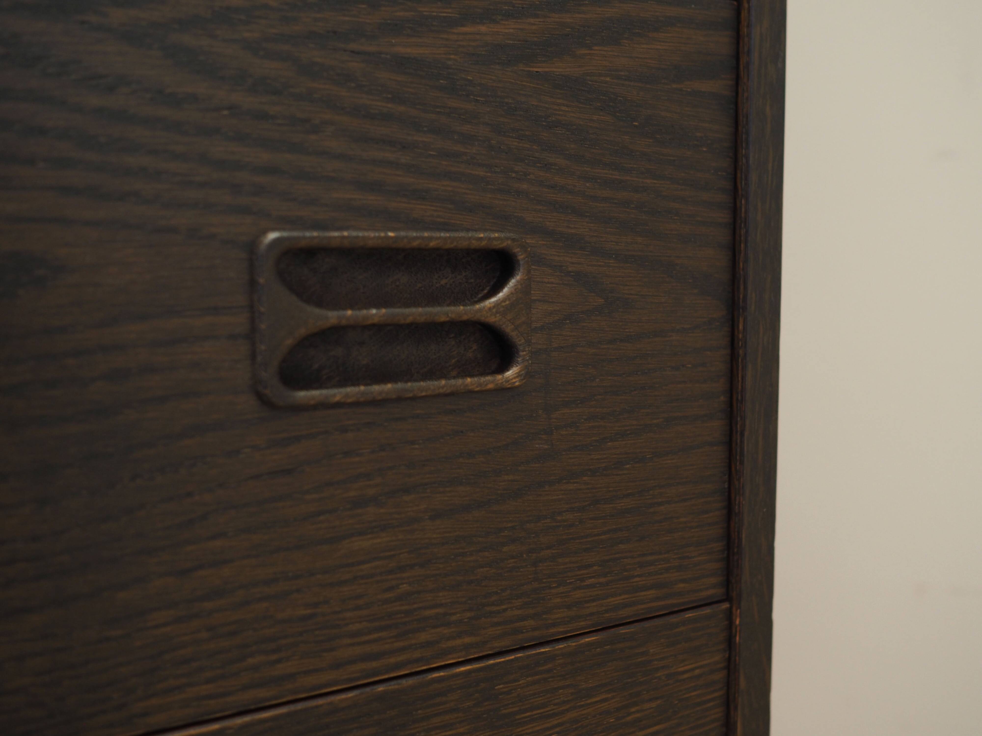 Oak chest of drawers, Danish design, 1970s, production: Denmark