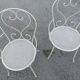 Antique garden furniture in full metal iron