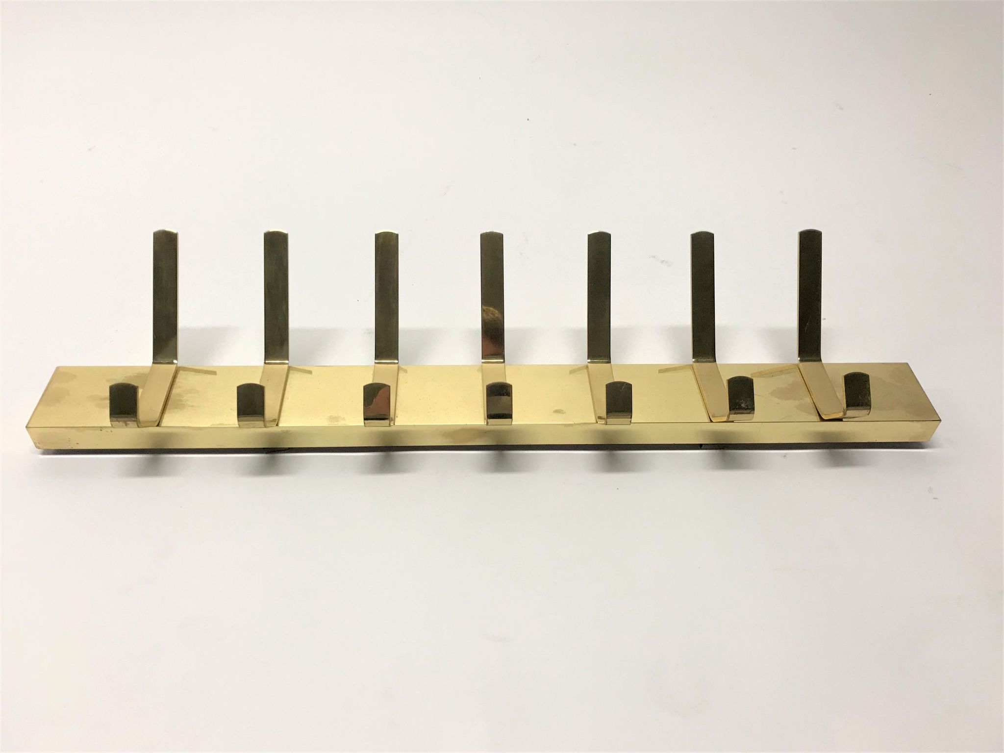 Vintage brass coat rack, 1970