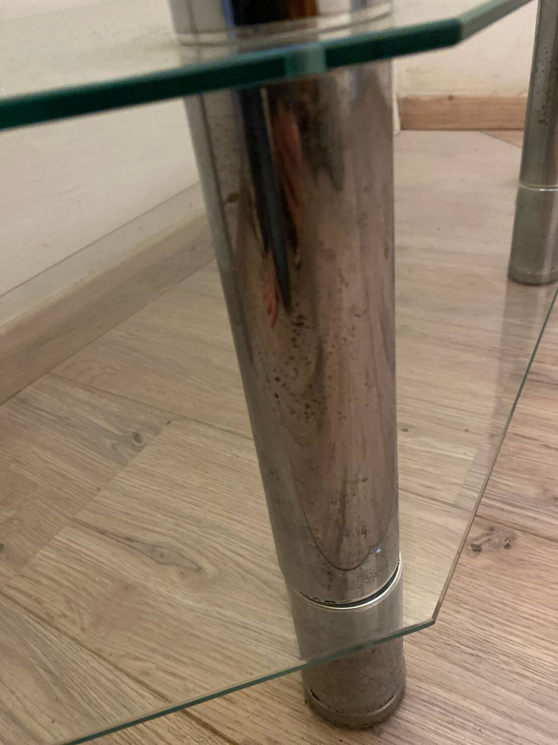 Glass and chrome furniture