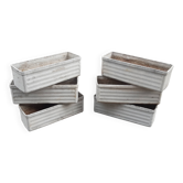 Set of 6 modernist planters