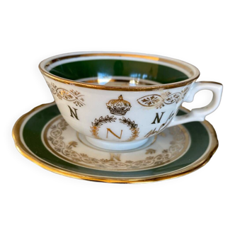 Tasse et sous tasse Napoléon