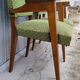 Pair of vintage bridge armchairs 1950s designer compass feet