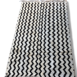 Carpet taznakht black and white, 200 x 125