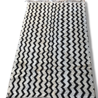 Carpet taznakht black and white, 200 x 125