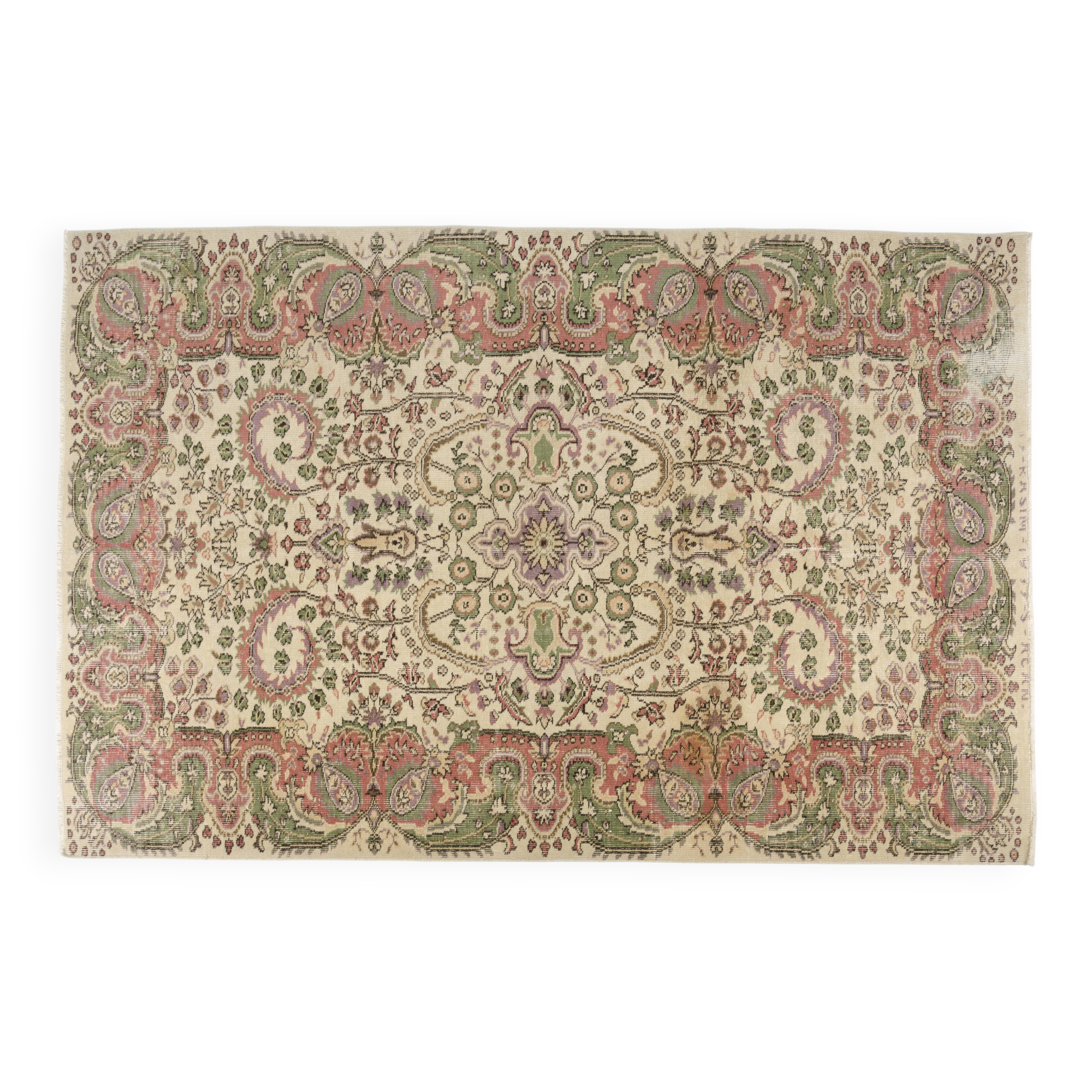 Handmade Anatolian Floral Carpet