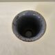 Blue ceramic vase signed (Signature to be identified) Height 12cm