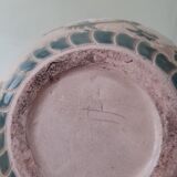 Vase en faïence art deco émaux craquelés circa 1930, signature à identifier