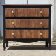 Wenge black chest of drawers