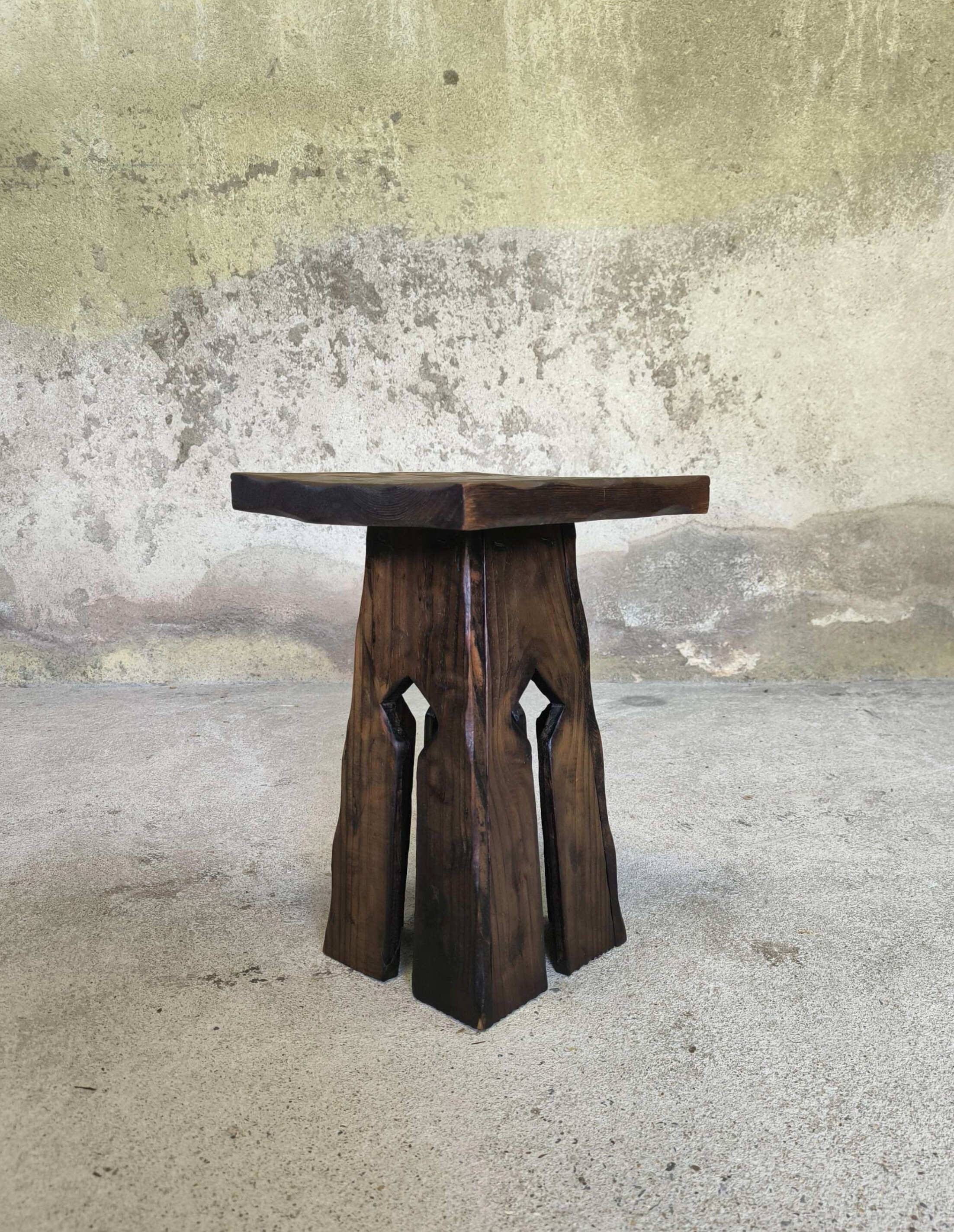 Vintage wooden stool