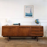Vintage Scandinavian teak row