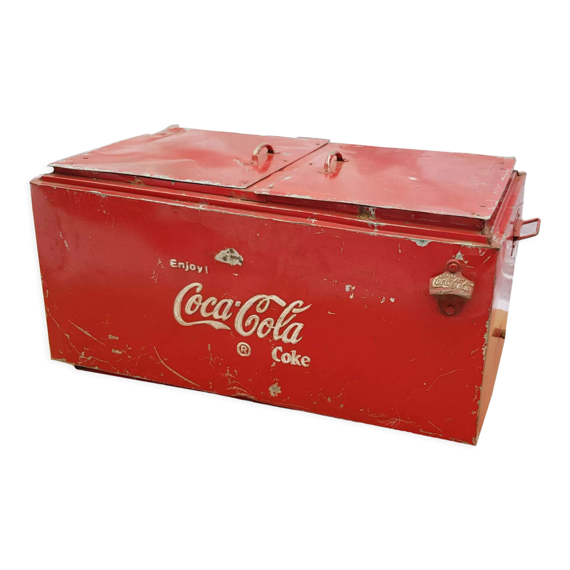Coca-Cola double metal cooler