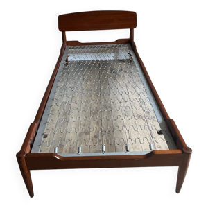 Lit en teck de Henri Lancel des années 50-60