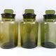 Trio de bocaux d'apothicaire verts