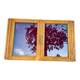 Vitrine murale en bois avec porte en verre