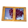 Vitrine murale en bois avec porte en verre