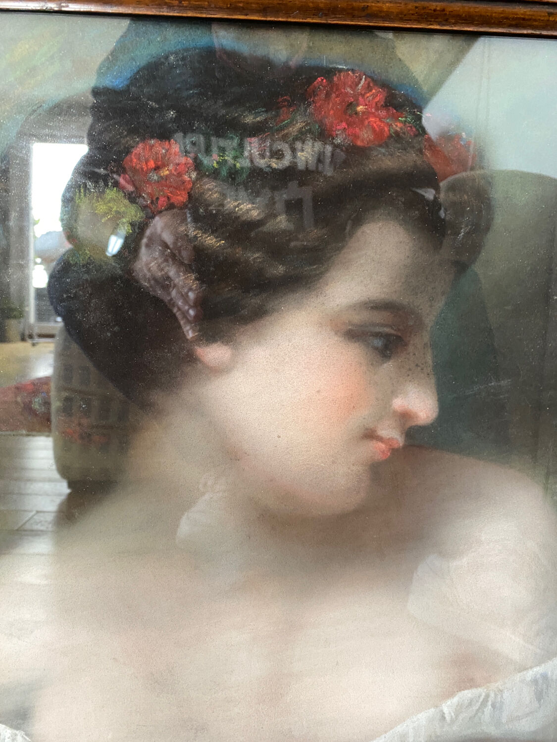 Portrait of a young girl from the 19th century