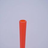Soliflore vase by Carlo MORETTI in orange glass, Italy 1980