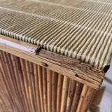 Vintage rattan bar buffet