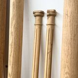 Set of solid oak columns and half-columns