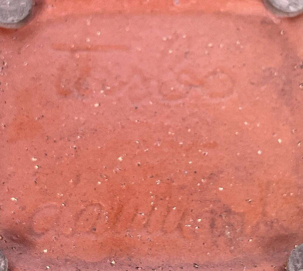 Danish studio pottery bowl from the mid-century by Jytte Trebbien and Harry Nielsen for Tusbo, 1960s.