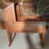 Rocking family cradle and cherry bed canopy