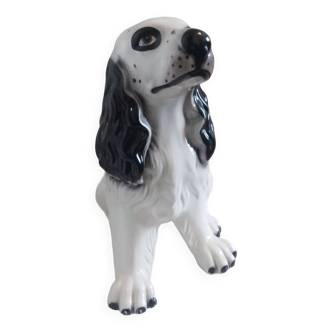 Vintage ceramic puppy: cocker spaniel